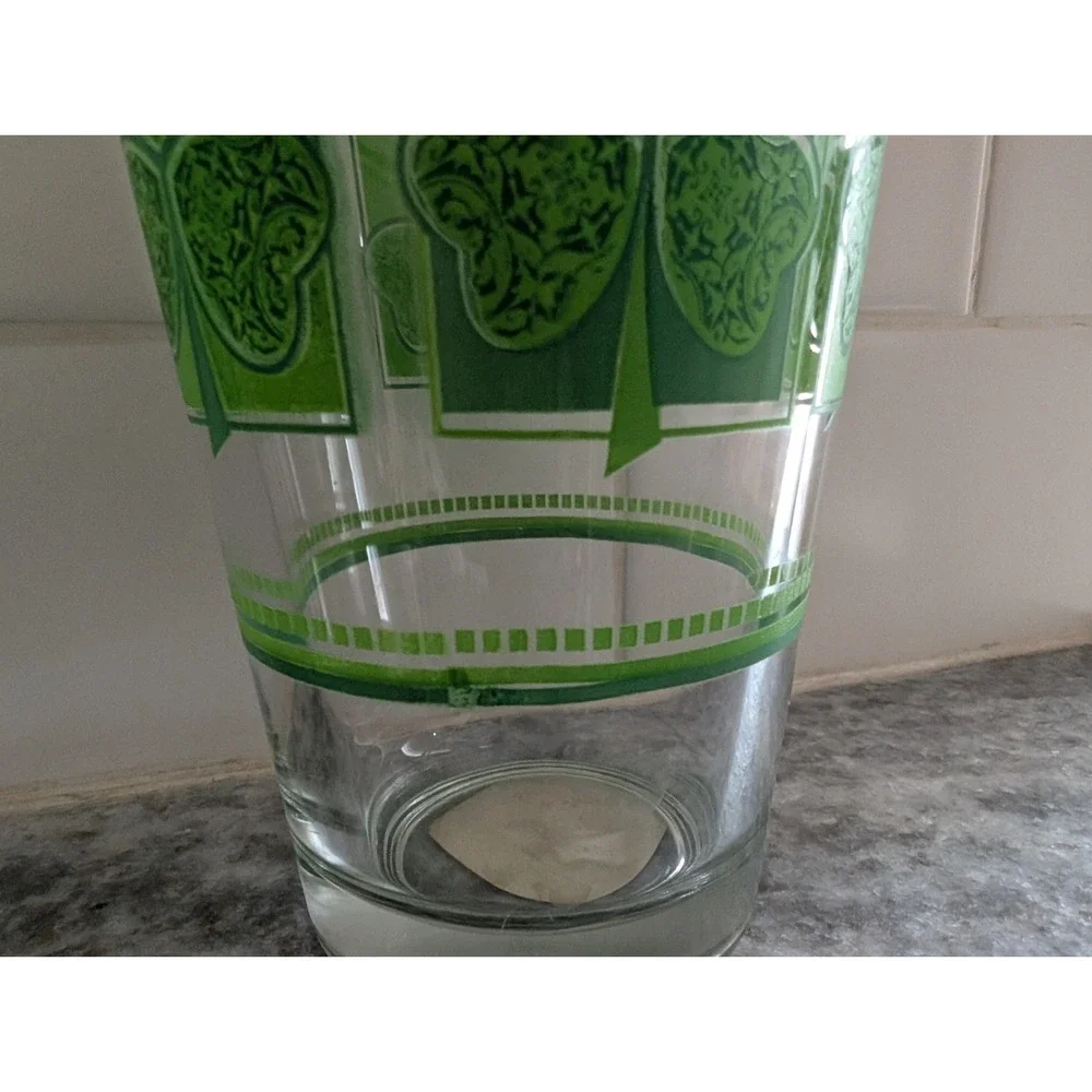 Vintage Green Shamrock Tumbler‎ 16oz St. Patrick's Day Replacement Glass